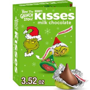 lot 6751 image: HERSHEYS KISSES Christmas Candy Milk Chocolate Grinch Storybook - 3.5oz 5 boxes 626