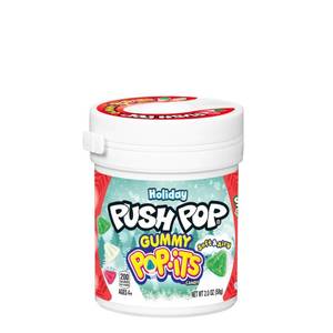 lot 6782 image: Push Pop Gummy Pop-Its Christmas Candy Stocking Stuffers - 0.266oz (Lot of 2) Exp 12112026