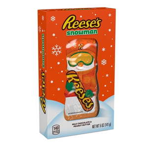 lot 6785 image: MILK CHOCOLATE PEANUT BUTTER SNOWMAN Qty 3 - Best by 072026
