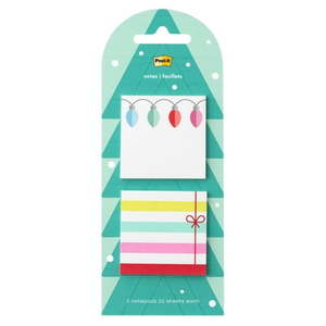 lot 6799 image: Post-it Jingle Notes  Lights and Present  1.9  x 1.9   2 Pads