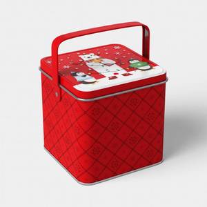 lot 6814 image: Christmas PenguinBear Tin Gift Box - Wondershop with Dunkin candy