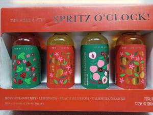 lot 6822 image: Ten Acre Gifts Spritz OClock Non-Alcoholic Drink Mixers Set 4-Pack 12.2 FL OZ Best by 11192026