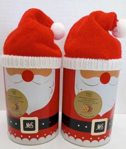 lot 7296 image: M&S Food Salted Caramel Flavored & Chocolate Chunk Cookies 6.9 oz 2 Pack 12926