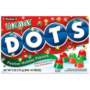lot 7309 image: Dots Christmas Theater Box Candy - 6oz  2 boxes