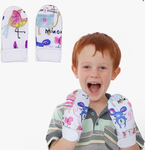 lot 6933 image: rainbowstar Waterproof Sensory Chew Gloves Mouthing