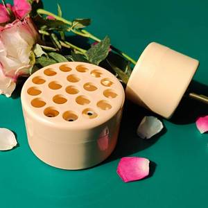 lot 7312 image: Lesediy Spiral Ikebana Stem Holder, Reusable Floral Grid for Vase Flower Arrangement Holder, 2024 DIY Spiral Ikebana Stem Holder Ring (2 Light Yellow, SL)