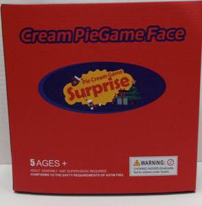 lot 7342 image: Cream Pie Game Face Surprise Pie Cream Game Ages 5