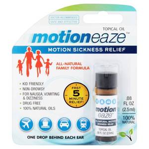 lot 7351 image: Motioneaze Motion Sickness Relief for Nausea, Dizziness & Vomiting - Non-drowsy - 0.08 fl oz20 applications - 41426