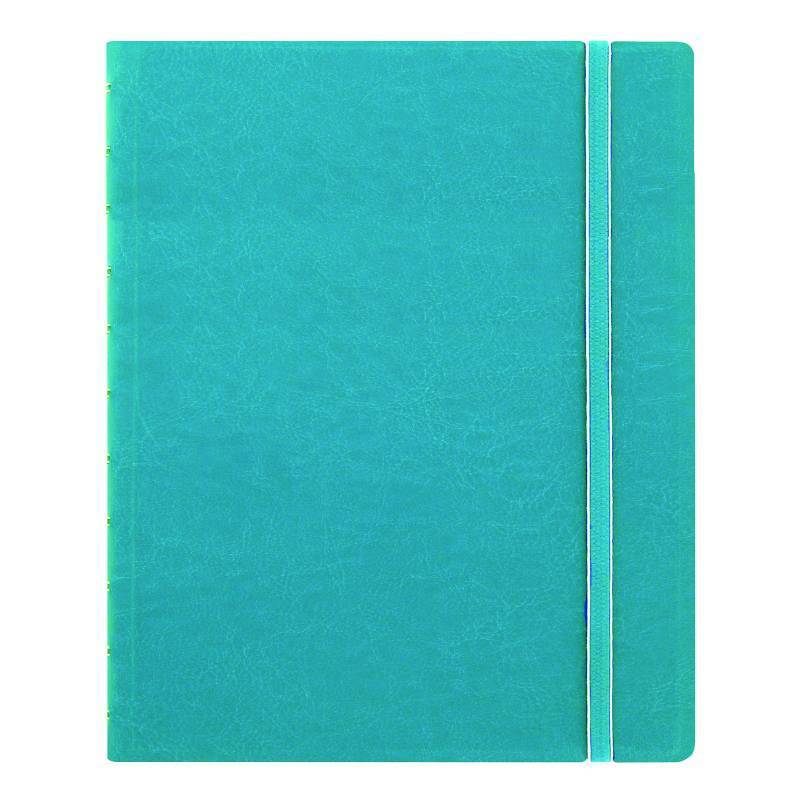 lot 122 image: Filofax REFILLABLE NOTEBOOK CLASSIC, 10.8 x 8.5 Aqua - Elegant leather-look cover with moveable pages - Elastic closure, index, pocket and page marker (B115106U), Letter Size&nbsp
