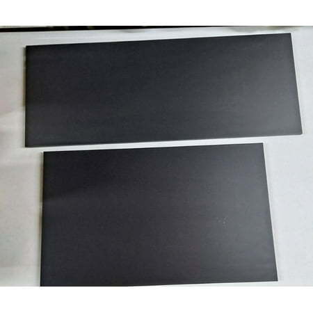 lot 139 image: Set of 2 Frameless Wood Signs 6 - 24�� X 9.5�� and 6 - 19  x 11.5  Wall Mount Black - Retail $28