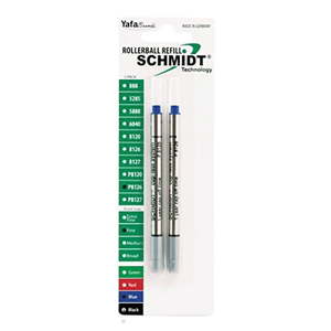 lot 115 image: Schmidt P8126 Short Capless Rollerball Refill Fine Point 06mm Blue 2 Pack Blister (SC58120) - Retail $28