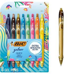 lot 106 image: BiC 8pk Gelocity Quick Dry Assorted Ink 0.7mm Point, Art & Stationery, Office Supplies - Retail $14