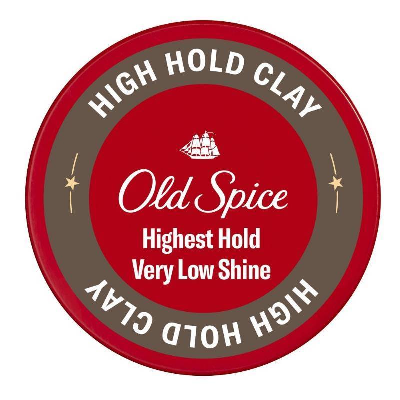 lot 131 image: Old Spice High Hold Hair Styling Clay with Very Low Shine - 2.2 fl oz - Retail $11