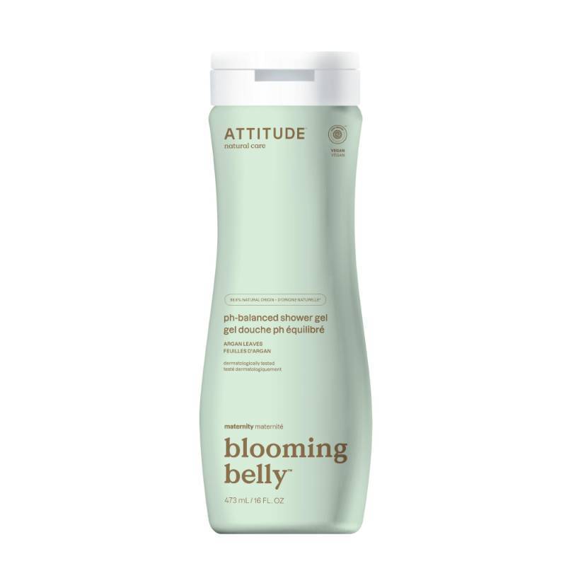 lot 141 image: ATTITUDE Pregnancy pH-Balanced Body Wash, EWG Verified, Dermatologically Tested, Plant and Mineral-Based, Vegan Maternity Products, Argan Leaf Extract, 16 Fl Oz&nbsp