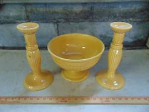 lot 4060 image: Center Piece and Candlesticks