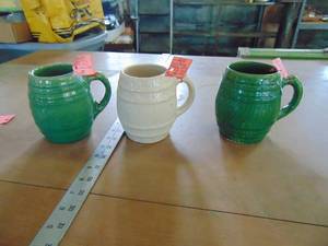 lot 4139 image: 3 McCoy Mugs