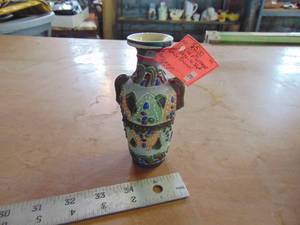 lot 4181 image: Enamel Marriage Vase 