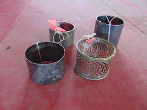 lot 4224 image: Silverplate Napkin Rings