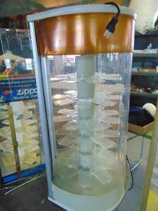 lot 4272 image: Countertop rotating display case - untested