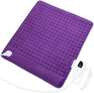 lot 21889 image: Deepsoon Heating Pad,Electric Heating Pads for Back,Neck,Moist Heating Pad for Abdomen Shoulder Knee Legs,DryMoist Heat&Auto Shut Off,Fathers Day Dad Gifts for Men Birthday,Dark Purple,24x20 Inch