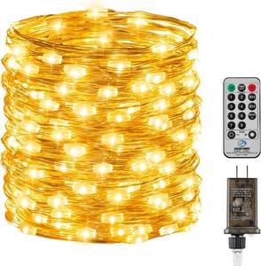 lot 21893 image: Fairy Lights with Remote, 8 Modes & Timer, 66 Feet 200 Led Christmas Light Twinkle Lights Plug in, Waterproof String Lights for Bedroom Decor Home Girls Room Garden Party Christmas Decorations