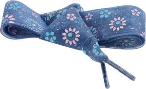 lot 21896 image: Colorful Flower Print Shoelaces Flat Shoe Strings Mesh Shoe Laces Casual 1 Pair