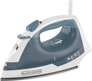lot 21949 image: BLACKDECKER Easy Steam Compact Iron for Clothes, Automatic Shutoff, Nonstick Plate, Light Weight, 1200 Watts