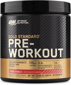 lot 21951 image: OPTIMUM NUTRITION Gold Standard Pre-Workout with Creatine, Beta-Alanine, and Caffeine for Energy, Flavor Fruit Punch, 30 Servings