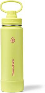 lot 21960 image: ThermoFlask Insulated Water Bottle with Spout Lid (24 oz, Unmellow Yellow) - Leakproof, Stainless Steel Water Bottle for Cold & Hot Drinks, Travel & Daily Hydration
