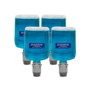 lot 21970 image: Pacific Blue Ultra Foam Hair and Body Soap Refill by GP PRO (Georgia-Pacific), Refreshing Aloe Scent, 43024, 1200 mL Per Refill, 4 Refills Per Case