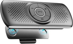 lot 21973 image: AGPTEK Car Speaker with Bluetooth 5.3, Hands Free Phone Kit for Calls, GPS & Music with TF Card Slot, Instant Connect, Siri Google Assistant Support Wireless Car Visor Clip Speakerphone (Black)