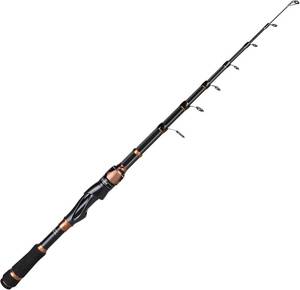 lot 21976 image: PLUSINNO Bronze Warrior Toray 24-Ton Carbon Matrix Telescopic Fishing Rod, 6.49FT, Medium Power, SpinningCasting, Salmon, Bass, Trout