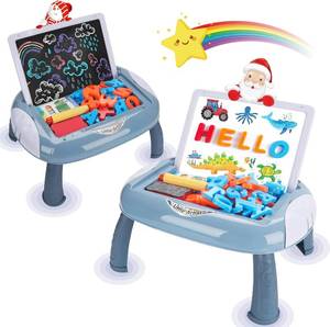 lot 21992 image: Cokzer Toys for 1-2 Year Old Boys, Toddler Boy Toys with Magnetic Letters and Numbers, Learning and Educational Toys for 1 2 Year Old, Boys Birthday (Blue)