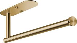 lot 22044 image: VAEHOLD Adhesive Paper Towel Holder Under Cabinet Wall Mount for Kitchen Paper Towel, Paper Towel Roll Holder Stick to Wall, Stainless Steel (Gold)