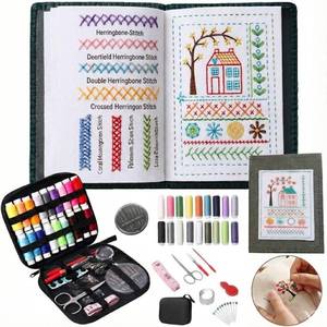 lot 22055 image: 2026 New Embroidery Stitch Book Kit,Portable All Scenario Embroidery Stitch Book,Comes with a Complete Toolkit and Instructional Tutorial, Mothers Day Gift for Beginners  Craft Lovers (1 PCS)