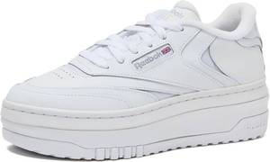 lot 22061 image: Reebok Club C Extra Platform Sneakers for Women - White Casual Tennis Womens Fashion Sneakers - Womens Shoes Size 7 12