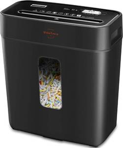 lot 22071 image: VidaTeco 6-Sheet Cross Cut Paper Shredder for Home Office, 3.04-Gallon Bin  P-4 Security Anti-Jam & Overheat Protection, Compact Heavy Duty Shreds Credit Card, CD, Staple & Clip - ETL