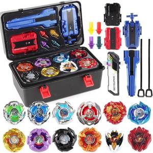lot 22120 image: Battling Top Set, X Burst Gyro Toys 12 Spinning Tops 3 Launchers Combat BX Battling Game with Portable Storage Box Gift for Kids Children Boys 0671