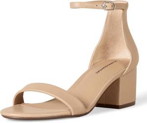lot 22122 image: Amazon Essentials Womens Two Strap Ankle Strap Block Heel Sandal Size 8.5