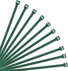lot 22141 image: XINGO Cable Zip Ties (500 Pack), 40 Lbs Tensile Strength-Heavy Duty, Self-Locking Nylon Plastic Wire Ties in Assorted Sizes and Colors for indoor and outdoor (10 inch, Dark Green)