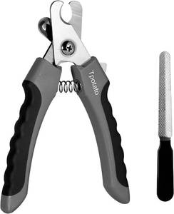 lot 17989 image: Tpotato Dog Nail Clippers,Dog Nail Trimmers for Large Breed Dog with Quick Sensor,Safari Professional Cat Nail Clipper with Safety Guard and Nail File.