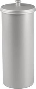 lot 17991 image: iDesign Freestanding Bathroom Toilet Paper Storage Holder with NO LID for 3 Extra Rolls, Silver NO LID