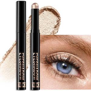 lot 17999 image: Cream Eyeshadow Stick, Golden Shimmer Eye Shadow Pencil Waterproof & High Pigmented Crease-Proof Neutral Eyeliner Blendable Eyeshadow Crayon Daily Makeup for Women