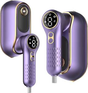 lot 18020 image: Portable Travel Steamer, 1200W Handheld Fabric Steamer for Clothes, 4Modes with LCD Display, Powerful Wrinkle Remover for Home & Travel, 150ml Water Tank, 10S Fast Heat-Up, 180 Swivel Handle, Purple