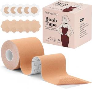 lot 18036 image: Boob Tape &Breast Lift Tape for WomenWaterproof, Sweat Proof, Sticky & Push Up Adhesive Bra Body Tape