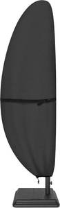 lot 18038 image: ULTCOVER Patio Parasol 600D Waterproof Outdoor Offset Banana Style Umbrella Cover - Fits Cantilever Offset Umbrella 7.5-11.5 Feet, Black