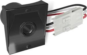 lot 18111 image: Solus Dusk-to-Dawn Sensor with Ezee Change Plug   Outdoor Photocell Sensor for 3 Lamp Posts   Auto OnOff   UL Listed   120V   5 Year Warranty, (Black, Pack of 1)