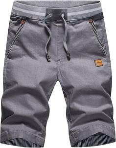 lot 18116 image: Tansozer Mens Shorts Casual Classic Fit Drawstring Summer Beach Shorts with Elastic Waist and Pockets SIZE S