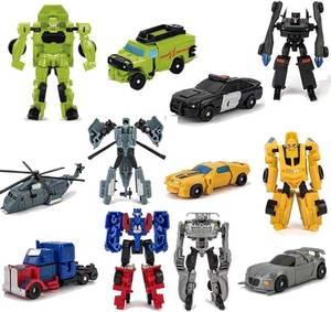 lot 18135 image: HAYUL 6 PCS Car Robot Toys, Mini Action Figure, Deformation Robot for Kids 512