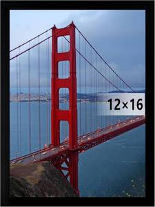lot 18144 image: BESCRCL 12x16 Frame Wall Hanging Picture Frames, Black, 1 Pack